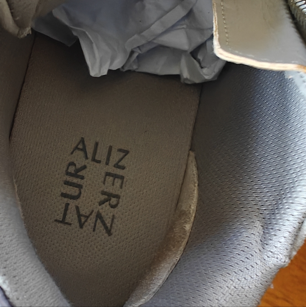Naturalizer Gray High-Top Sneakers with Zipper - Picture 10 of 11